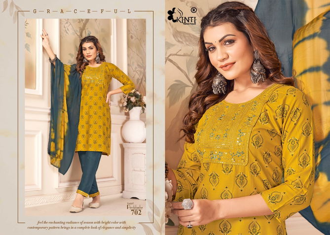 Paribhasha Vol 7 By Kinti Rayon Printed Kurti With Bottom Dupatta Wholesalers In Delhi
